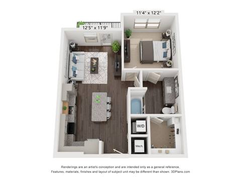 Floorplan A1 layout