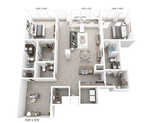 Floorplan B9 Den layout