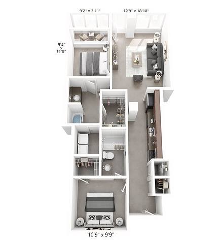 Floorplan B1 layout
