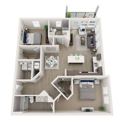 Floorplan B2 layout