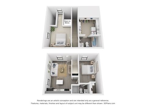 Floorplan B1 Renovated layout