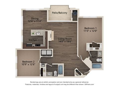 Floorplan B2R layout