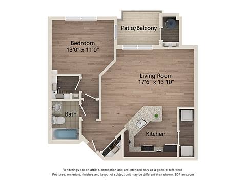 Floorplan A1R layout