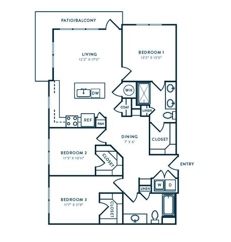 Floorplan C1 layout