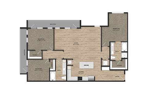 Floorplan C1 layout