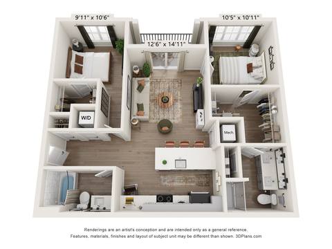 Floorplan B3 layout