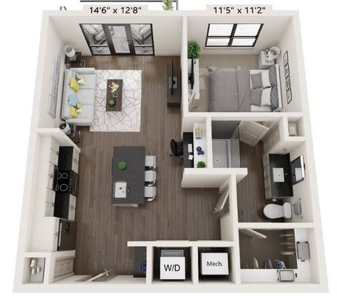 Floorplan A2 layout