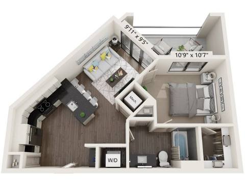 Floorplan A1 layout
