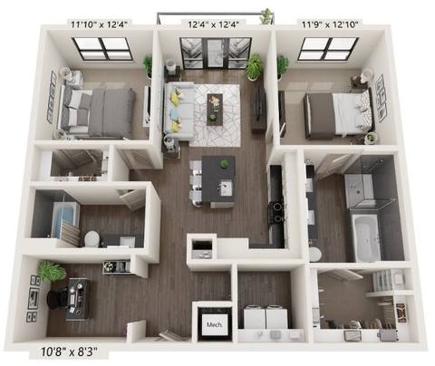 Floorplan B2 layout