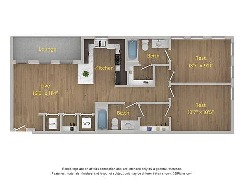 Floorplan B3 layout