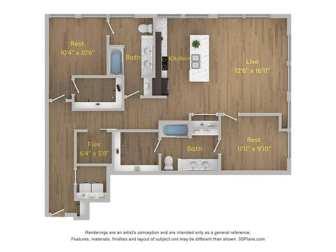 Floorplan B1 layout