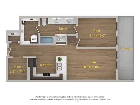 Floorplan A1 layout