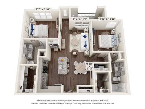 Floorplan B2 layout