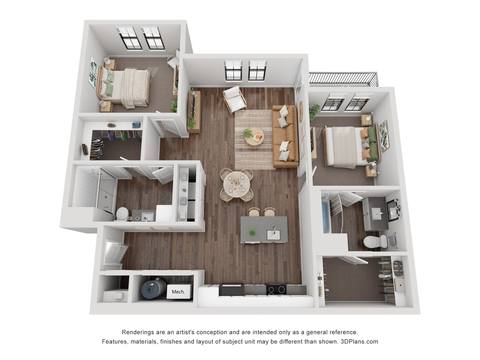 Floorplan B2 layout