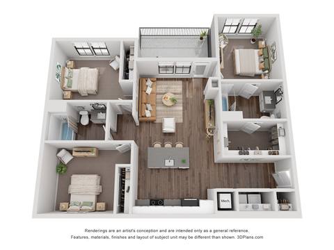 Floorplan C1 layout