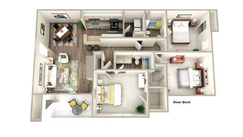 Floorplan River Birch layout