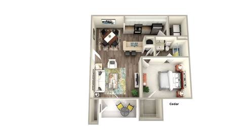 Floorplan Cedar Renovated layout