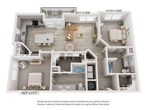 Floorplan B3 layout