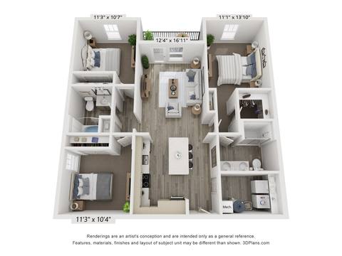 Floorplan C1 layout