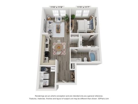 Floorplan A1 layout