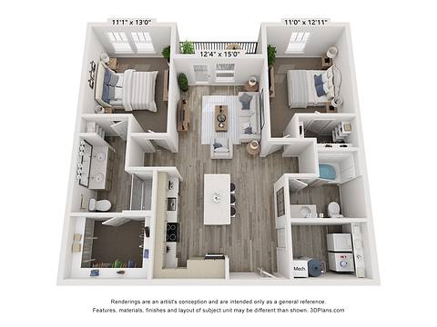 Floorplan B1 layout