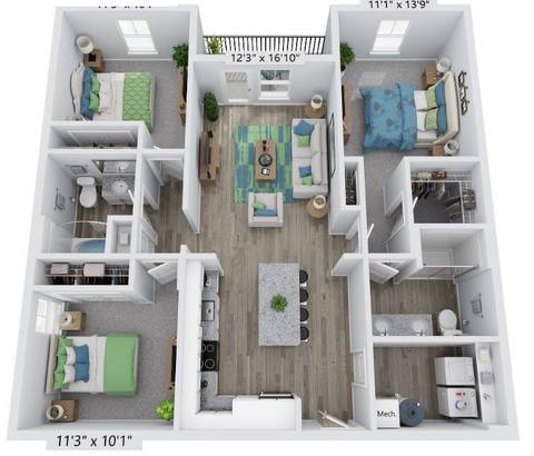 Floorplan C1LL layout