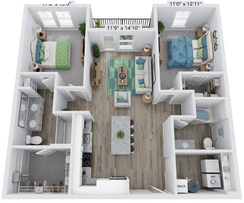 Floorplan B1 layout