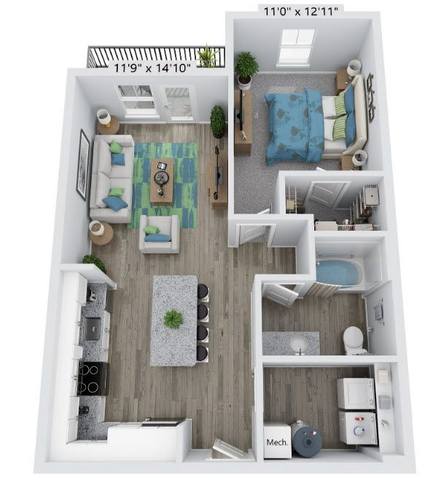 Floorplan A1 layout