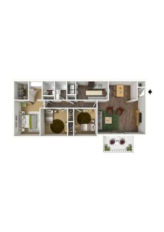 Floorplan The Oak layout
