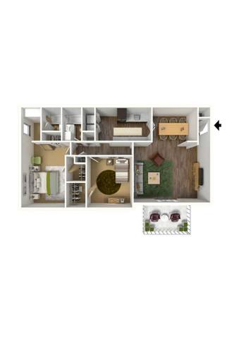 Floorplan The Cypress layout