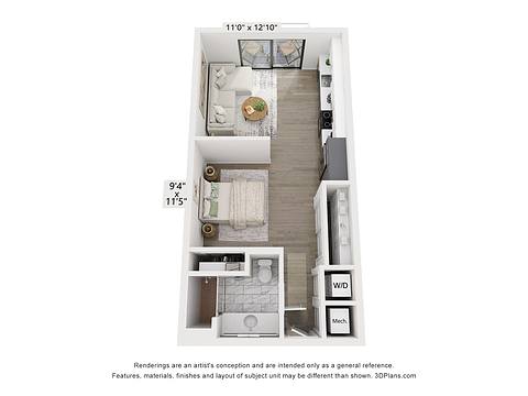 Floorplan ST1 EXT layout
