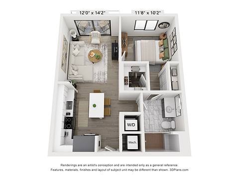 Floorplan A1 layout