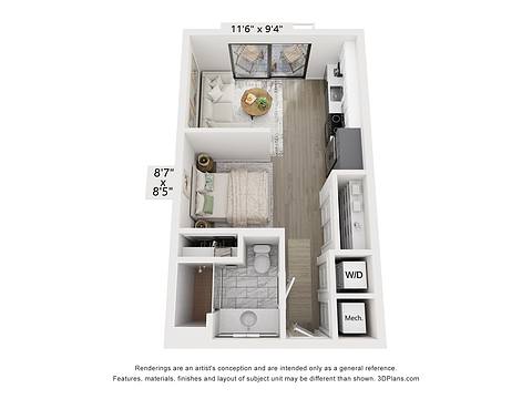 Floorplan ST1 layout