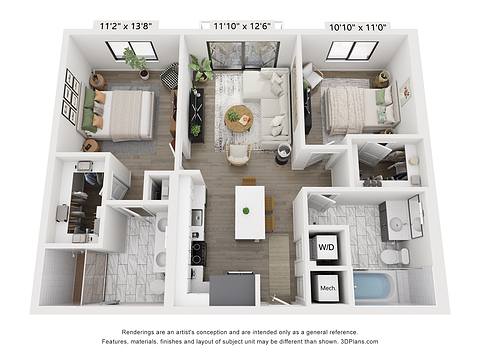 Floorplan C1 H layout