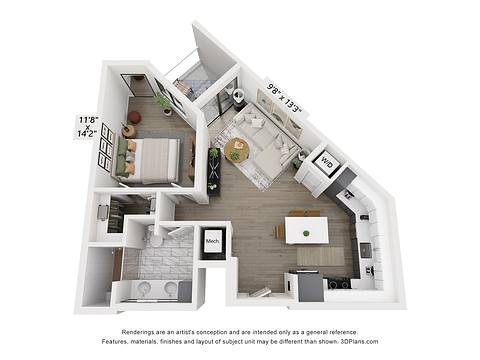 Floorplan A2 H layout