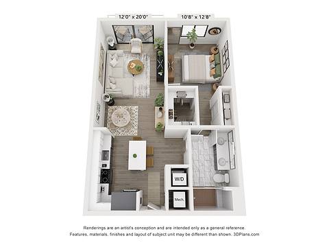 Floorplan A1 EXT layout