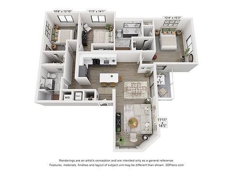 Floorplan D1 layout