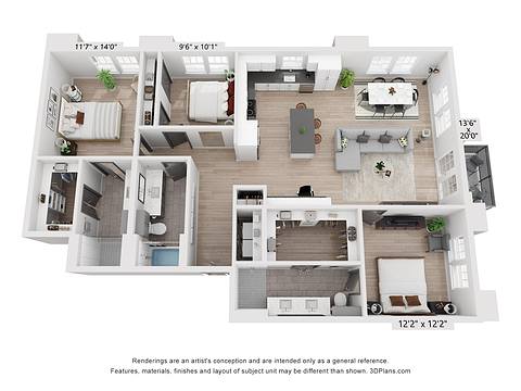 Floorplan C2 layout