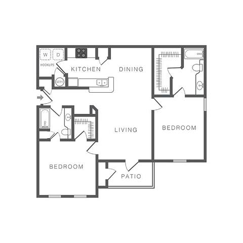 Floorplan B1R layout