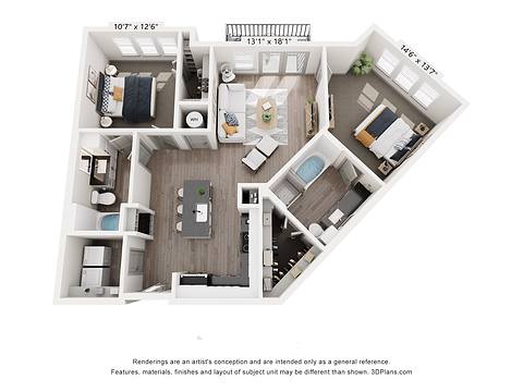 Floorplan B1 layout