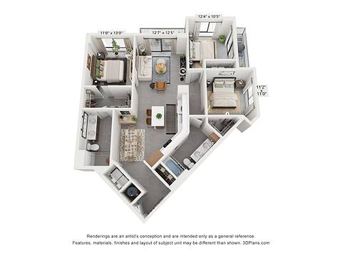 Floorplan C2 layout