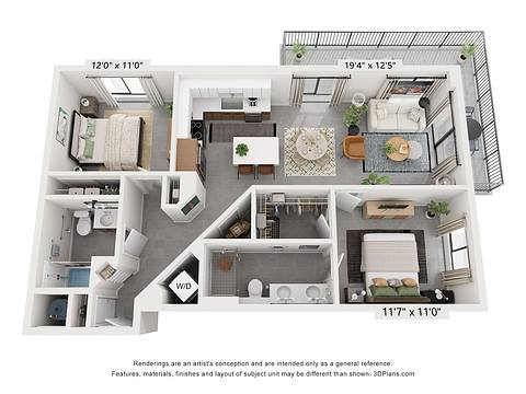 Floorplan B3 layout