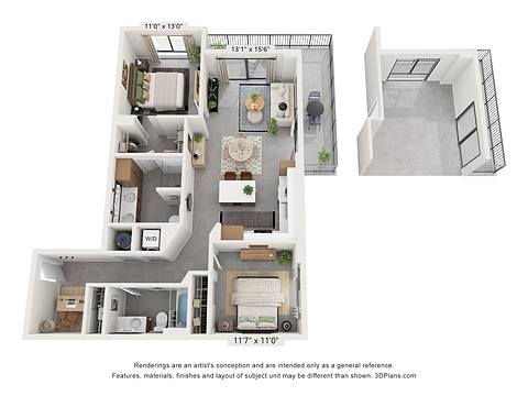 Floorplan B2 layout
