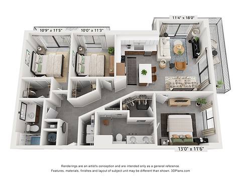 Floorplan C1 layout