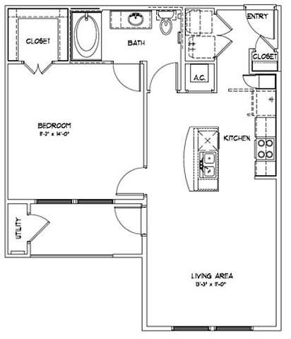 Floorplan Lexie Essential Housing layout