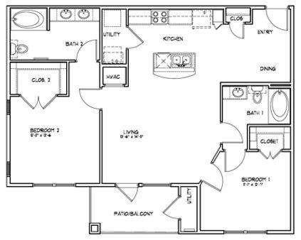 Floorplan Penelope Essential Housing layout