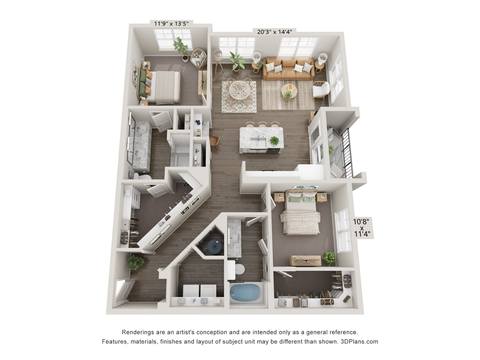 Floorplan B2 layout