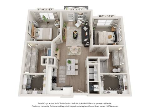 Floorplan B2 layout