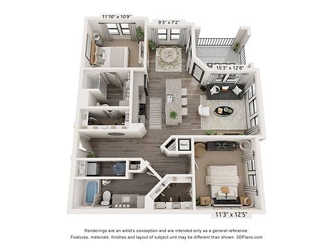 Floorplan B3 layout