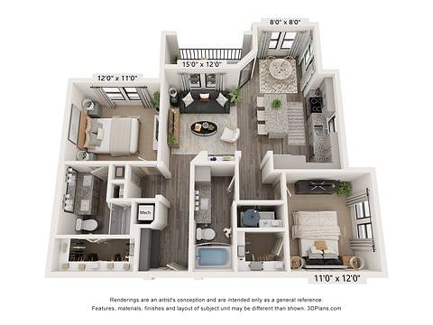 Floorplan B2 layout